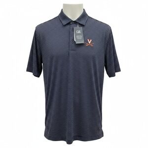 Cutter‎ & Buck Virginia Cavaliers Polo Shirt Mens S/P Striped Golf NWT
